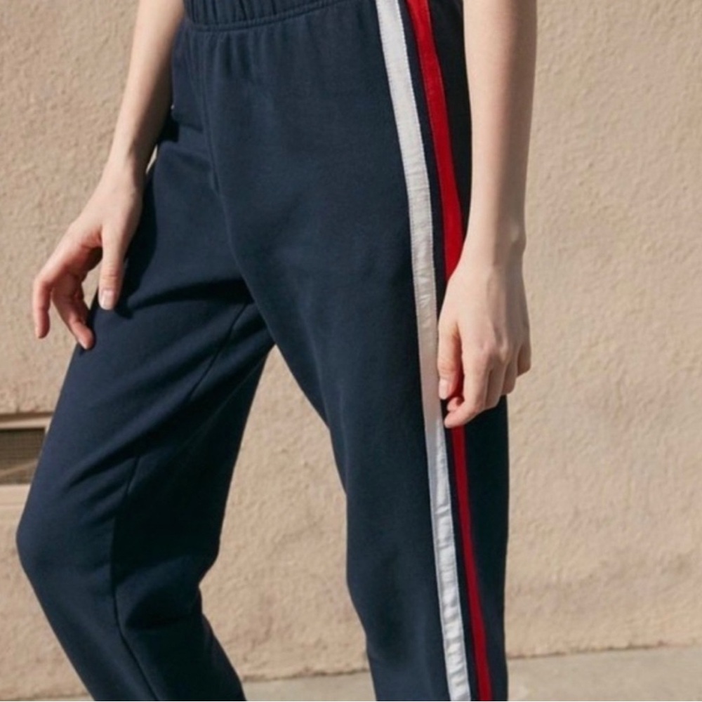 John Galt Rosa Sweatpants Navy with Red and White Stripes